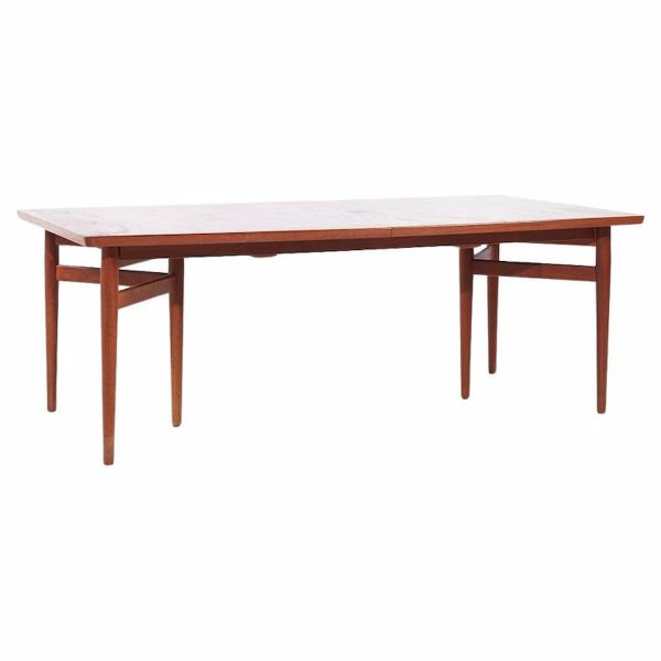 Arne Vodder Model 212 Mid Century Danish Teak Expanding Dining Table with 2 Leaves