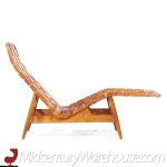 Arne Vodder for Bovirke Patinated Leather Chaise Longue