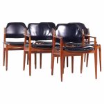 Arne Vodder for Sibast Mid Century Danish Teak Dining Chairs - Set of 6