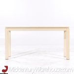 Faux Goat Skin Postmodern Console Table