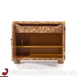 Henredon Mid Century Faux Tortoise Console Cabinet