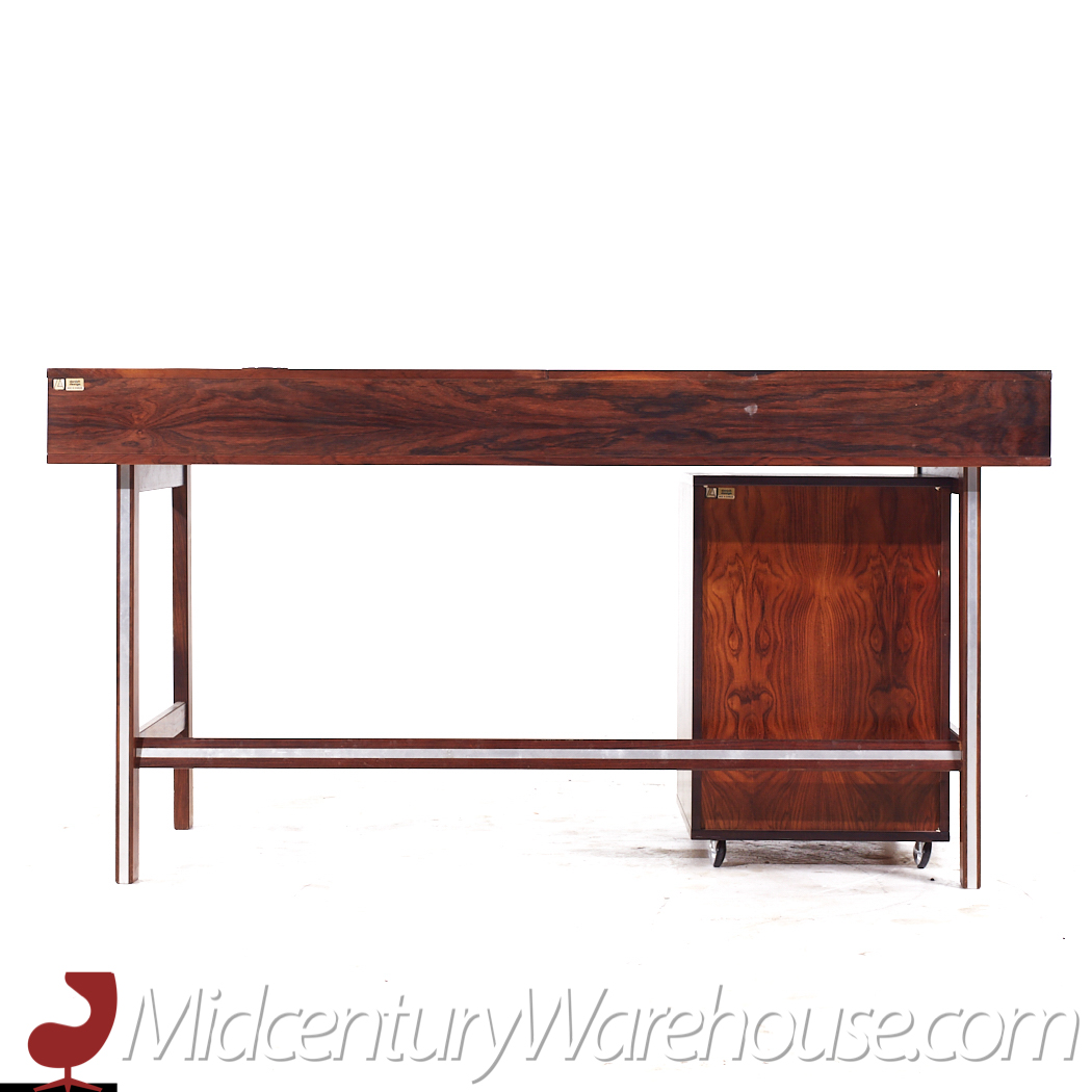 J.h. Quistgaard for Lovig Mid Century Danish Rosewood Desk