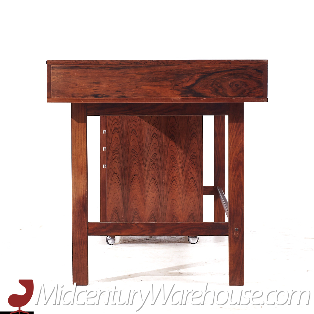 J.h. Quistgaard for Lovig Mid Century Danish Rosewood Desk