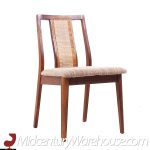 Jack Cartwright for Founders Mid Century Walnut and Cane Dining Chairs - Set of 6