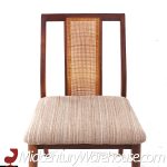 Jack Cartwright for Founders Mid Century Walnut and Cane Dining Chairs - Set of 6