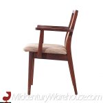 Jack Cartwright for Founders Mid Century Walnut and Cane Dining Chairs - Set of 6