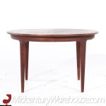 Johannes Andersen for Uldum Mid Century Danish Teak Expanding Dining Table with 2 Leaves