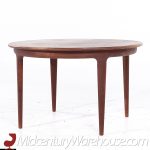 Johannes Andersen for Uldum Mid Century Danish Teak Expanding Dining Table with 2 Leaves