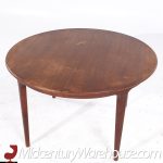 Johannes Andersen for Uldum Mid Century Danish Teak Expanding Dining Table with 2 Leaves