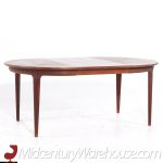 Johannes Andersen for Uldum Mid Century Danish Teak Expanding Dining Table with 2 Leaves