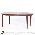 Johannes Andersen for Uldum Mid Century Danish Teak Expanding Dining Table with 2 Leaves