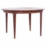 Johannes Andersen for Uldum Mid Century Danish Teak Expanding Dining Table with 2 Leaves