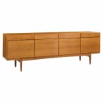 Kofod Larsen for Faarup Møbelfabrik Model 66 Mid Century Danish Teak Credenza