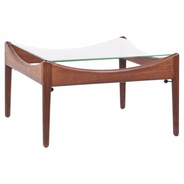 kristian solmer vedel modus mid century rosewood and glass side table