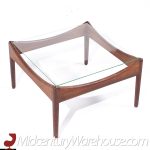 Kristian Solmer Vedel Modus Mid Century Rosewood and Glass Side Table