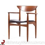 Lane Perception Mid Century Walnut Dining Chairs - Set of 6