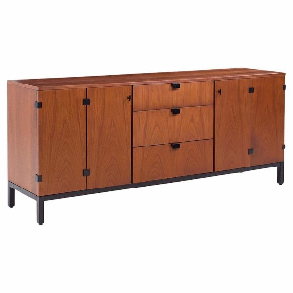 milo baughman for directional walnut lowboy dresser