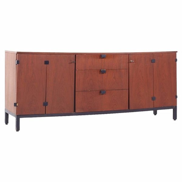 milo baughman for directional walnut lowboy dresser