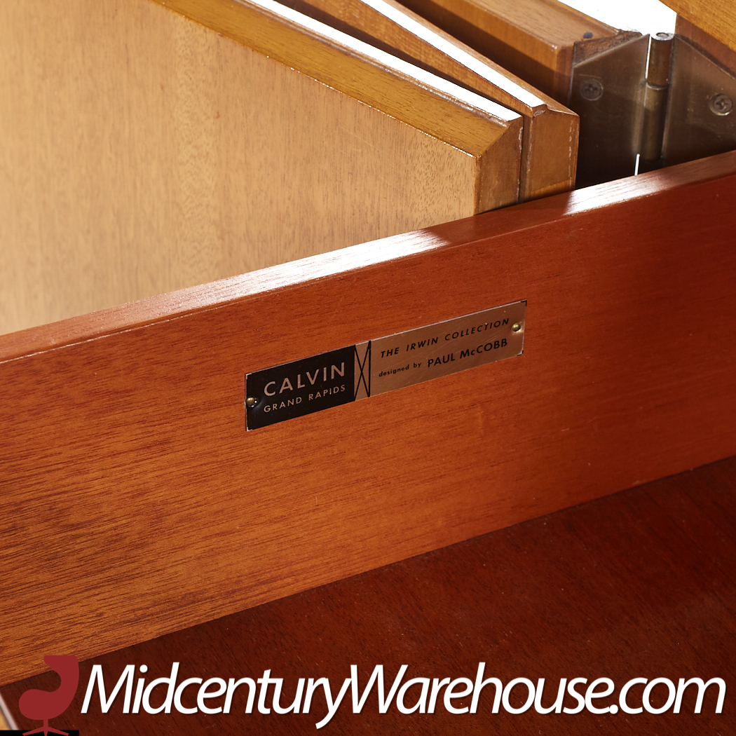 Paul Mccobb for Calvin Mid Century Mahogany Credenza