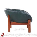 R Huber Mid Century Tufted Teak Lounge Chair