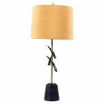 Rembrandt Mid Century Brass Table Lamp