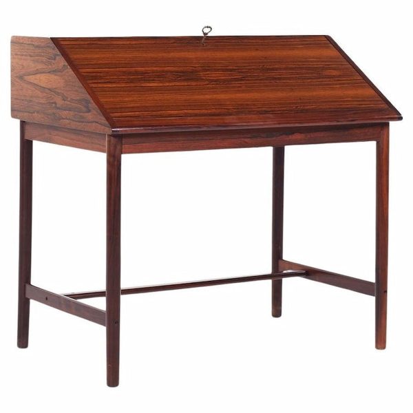 Torbjørn Afdal for Bruksbo Mid Century Rosewood Secretary Writing Desk