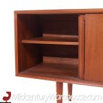 Svend Madsen Mid Century Danish Teak Curved Front Credenza