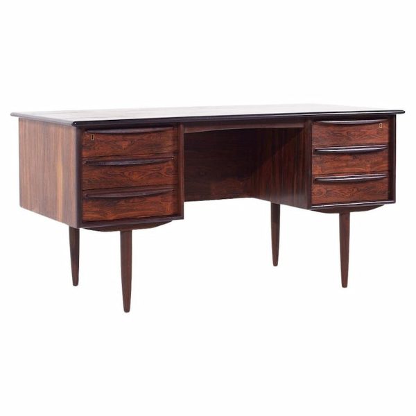 Svend Madsen for Falster Mid Century Danish Rosewood Desk