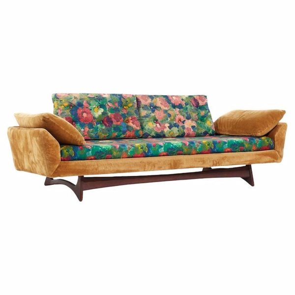 Adrian Pearsall Style Flexsteel Mid Century Gondola Sofa