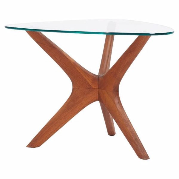 adrian pearsall for craft associates mid century walnut jacks side table