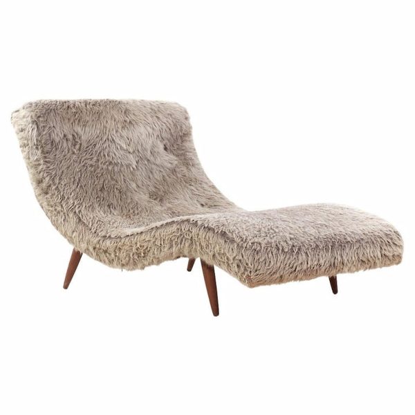 adrian pearsall for craft associates mid century wave chaise