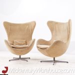 Arne Jacobsen for Fritz Hansen Mid Century Egg Chairs - Pair