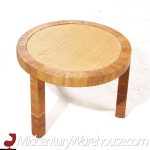 Bielecky Brothers Mid Century Rattan Round Side End Table