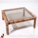 Bielecky Brothers Mid Century Rattan Square Coffee Table