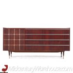 Edmond Spence Mid Century Walnut and Aluminum Credenza