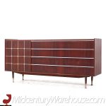 Edmond Spence Mid Century Walnut and Aluminum Credenza