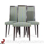 Harvey Probber Mid Century Ebonized Mahogany Dining Chairs - Set of 4