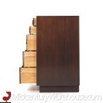 Harvey Probber Mid Century Rosewood and Mahogany Credenza and Hutch