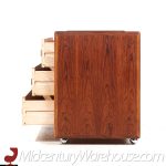 Intercontinental Design Rosewood and Chrome Lowboy Dresser