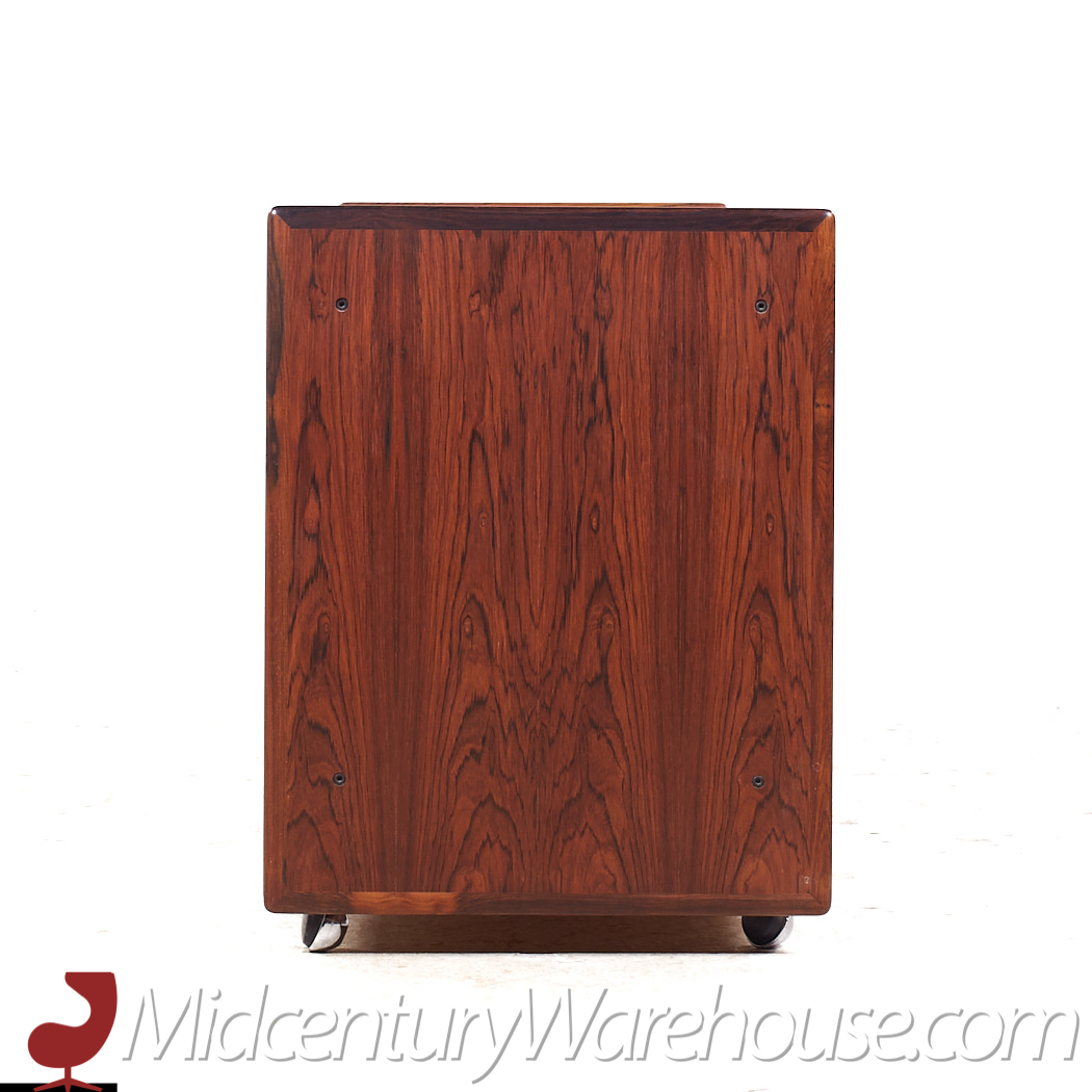 Intercontinental Design Rosewood and Chrome Lowboy Dresser