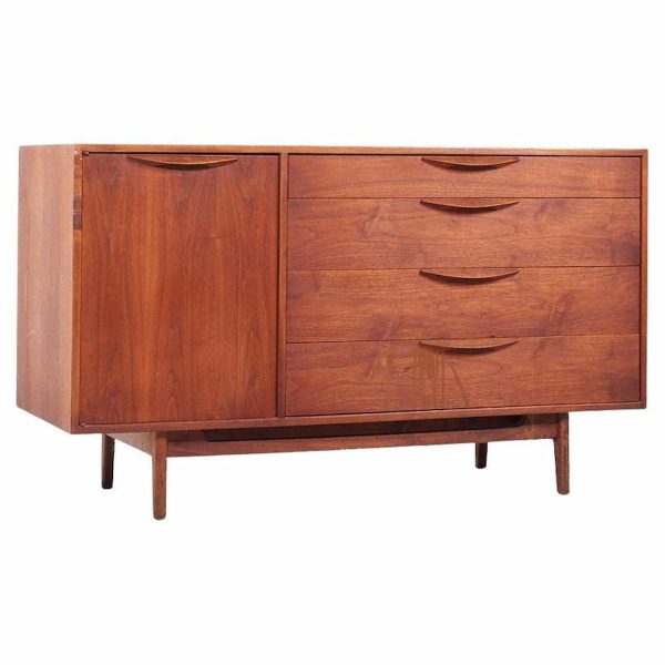 Jens Risom Mid Century Walnut Credenza