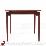 Jens Risom Mid Century Walnut Hidden Leaf Expanding Dining Table with 2 Leaves