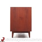 Jens Risom Mid Century Walnut Tambour Door Credenza and Hutch