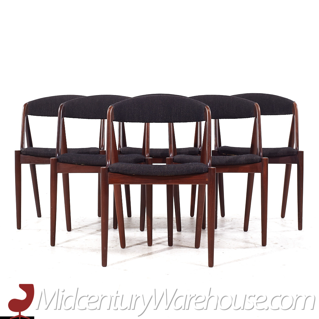 Kai Kristiansen Model 31 Mid Century Danish Teak Dining Chairs - Set of 6