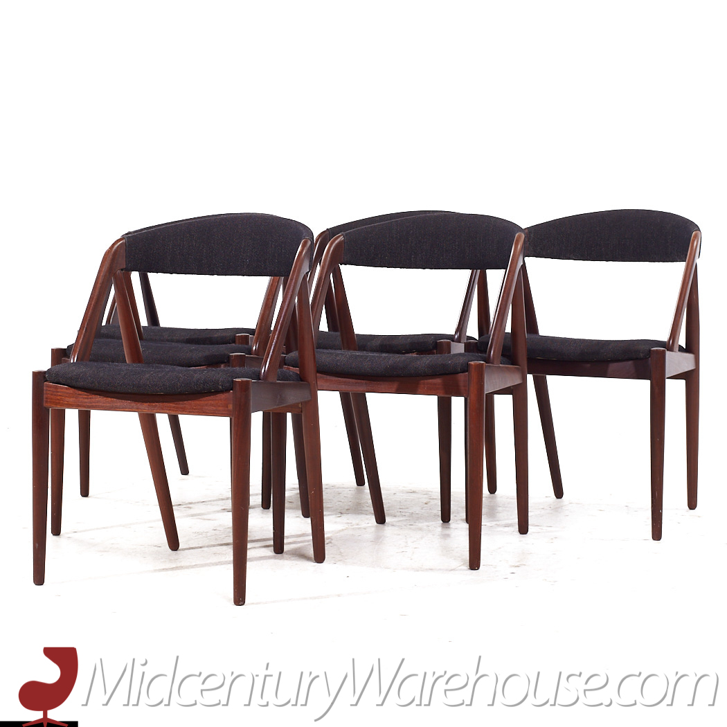 Kai Kristiansen Model 31 Mid Century Danish Teak Dining Chairs - Set of 6