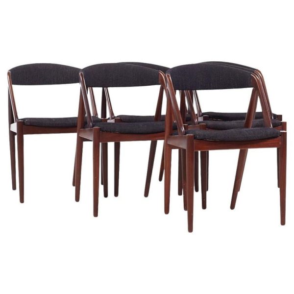 kai kristiansen model 31 mid century danish teak dining chairs - set of 6