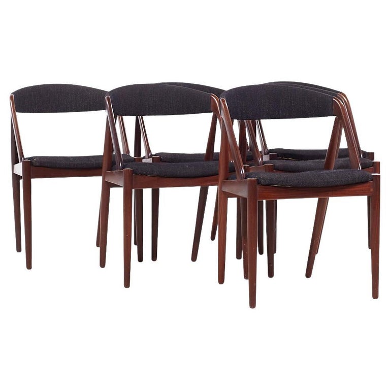 Kai Kristiansen Model 31 Mid Century Danish Teak Dining Chairs - Set of 6