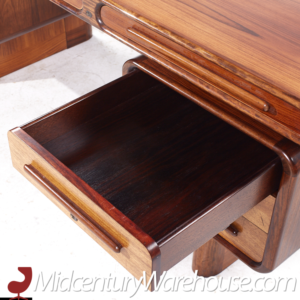 Kibaek Møbelfabrik Danish Rosewood Executive Desk