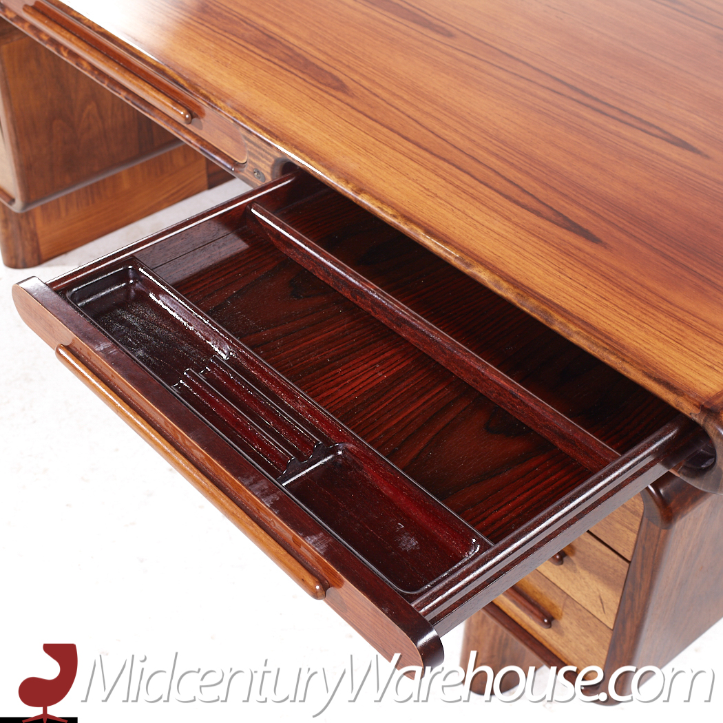 Kibaek Møbelfabrik Danish Rosewood Executive Desk