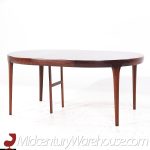 Kofod Larsen for Faarup Mobelfabrik Mid Century Danish Rosewood Expanding Dining Table with 2 Leaves